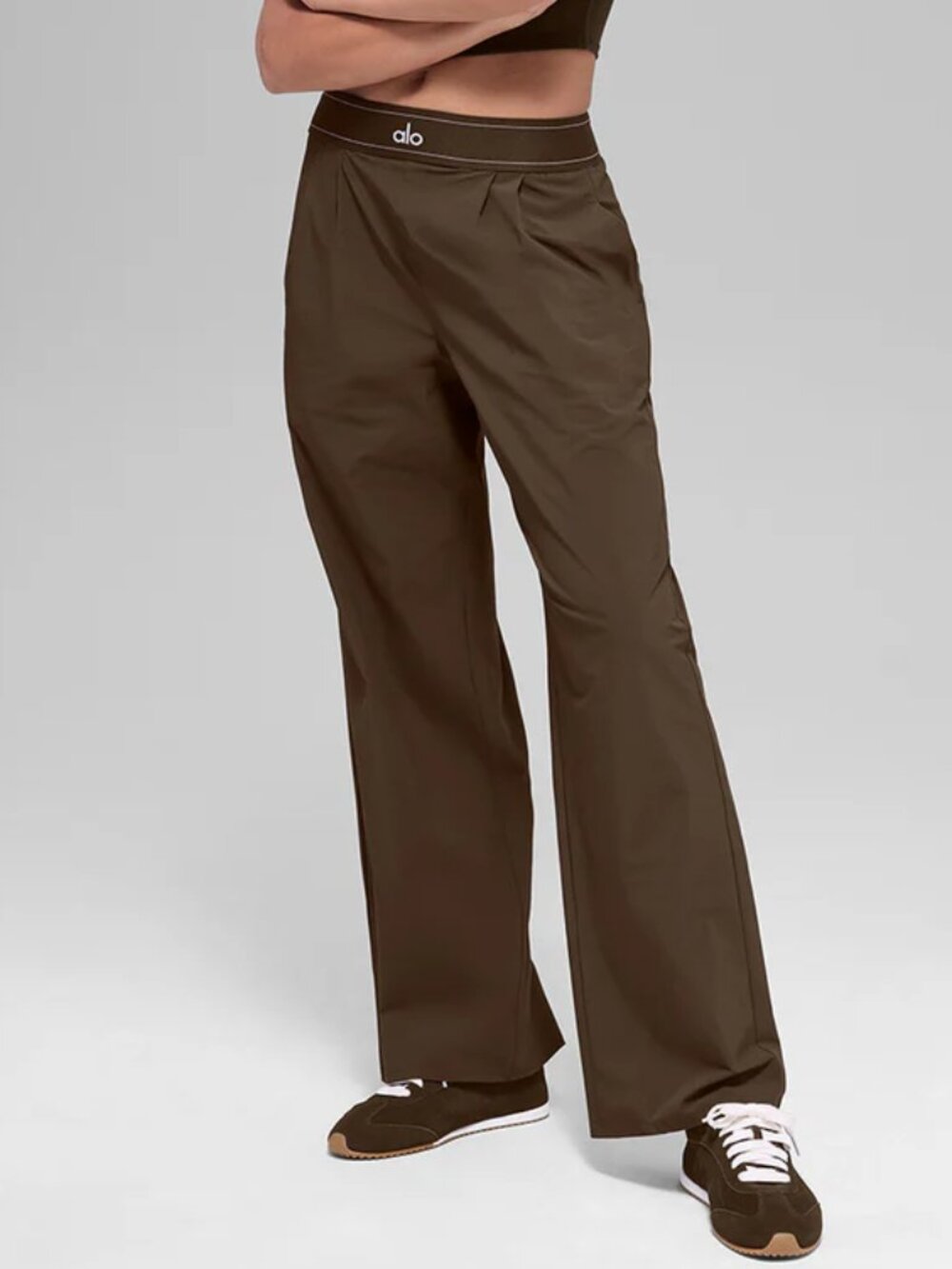 NWT ALO Yoga  Suit Up Trouser Espresso 💖Straight Leg/Regular 30“inches